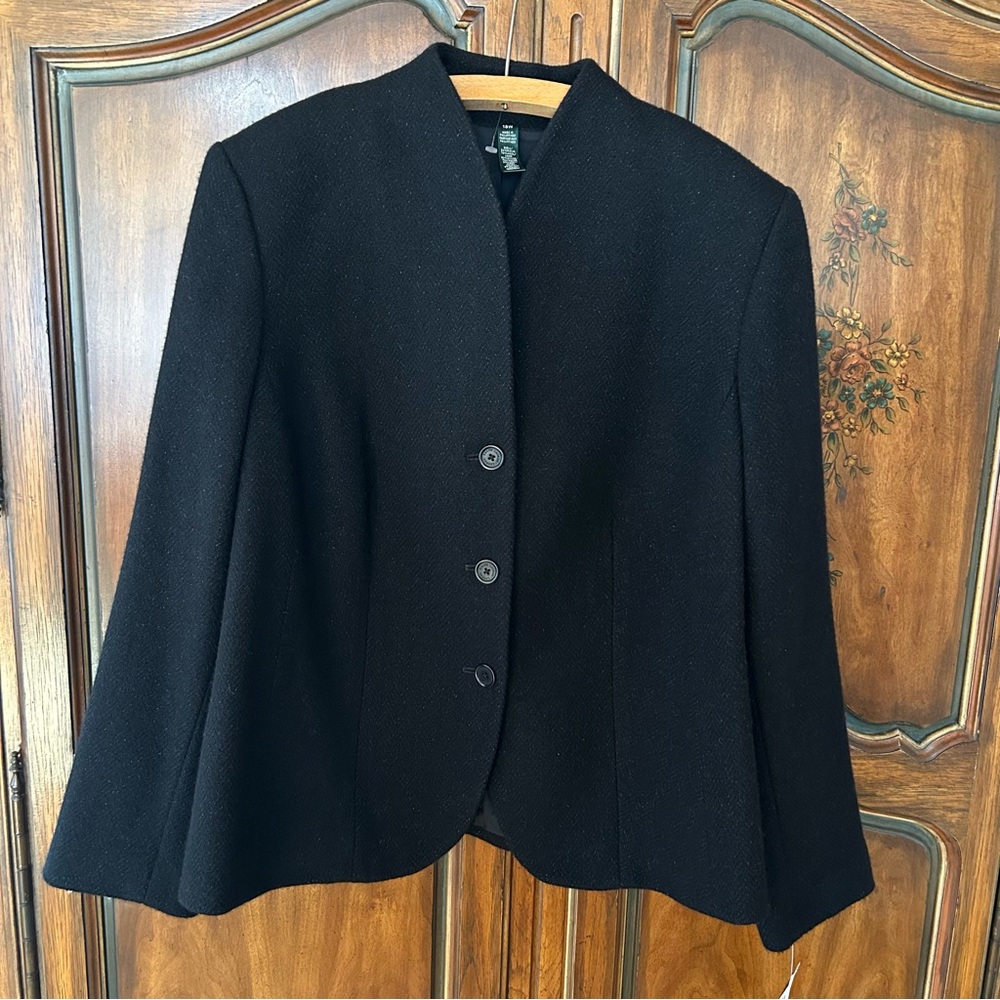 Lauren Ralph Lauren ~ new~ Black Wool Blend with Lurex Blazer Jacket in size 18W